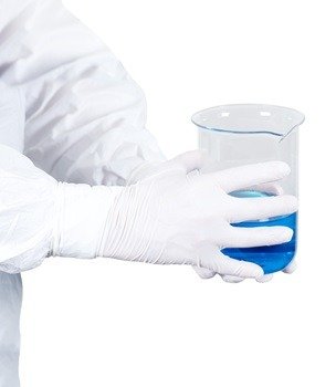 Luva para Sala Limpa Nitrílica BioClean Nano 4