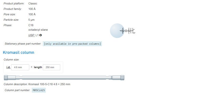 Coluna-Cromatográfica-Kromasil-100-5-C18---M05CLA25--detalhes