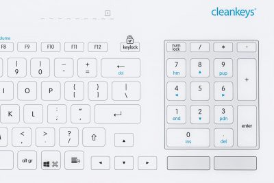 Teclado de cristal para Sala Blanca Cleankeys CK5 1