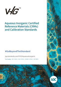 VHG™ Aqueous Inorganic Certified Reference Materials (CRMs) & Calibration Standards