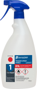 Álcool Isopropílico Estéril CleanGuard 1 IPA com spray de gatilho