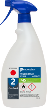 Álcool Etílico Estéril CleanGuard 2 IMS com spray de gatilho